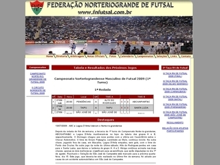 Thumbnail do site Federação Norteriograndense de Futsal