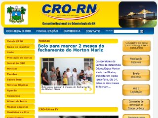 Thumbnail do site CRO-RN Conselho Regional de Odontologia do RN