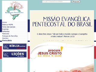 Thumbnail do site Igreja Misso Evanglica Pentecostal do Brasil