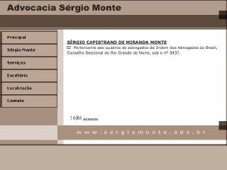 Thumbnail do site Advocacia Sérgio Monte