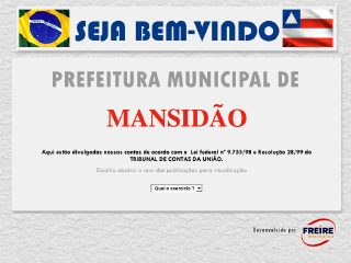 Thumbnail do site Prefeitura Municipal de Mansido