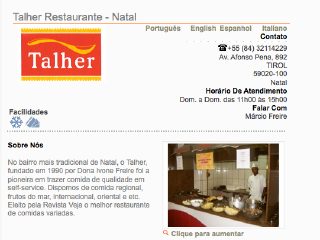 Thumbnail do site Restaurante Talher