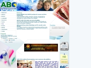 Thumbnail do site ABO/RN Associao Brasileira de Odontologia