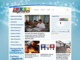 Thumbnail do site Prefeitura Municipal de Itagimirim