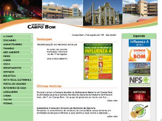 Thumbnail do site Prefeitura Municipal de Campo Bom