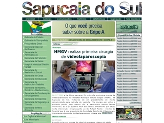 Thumbnail do site Prefeitura Municipal de Sapucaia do Sul