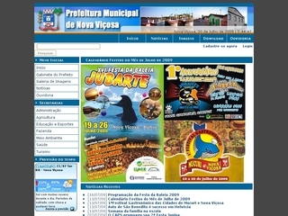 Thumbnail do site Prefeitura Municipal de Nova Viosa