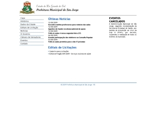 Thumbnail do site Prefeitura Municipal de So Jorge