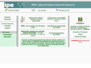 Thumbnail do site Instituto de Previdncia do Estado do Rio Grande do Sul