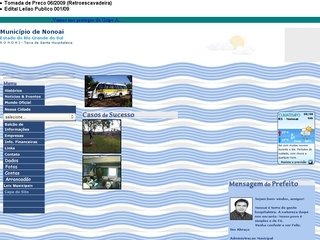 Thumbnail do site Prefeitura Municipal de Nonoai