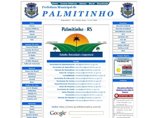 Thumbnail do site Prefeitura Municipal de Palmitinho