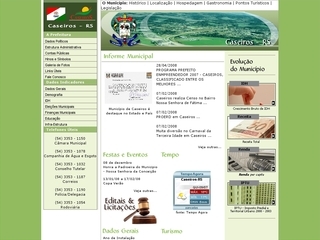 Thumbnail do site Prefeitura Municipal de Caseiros