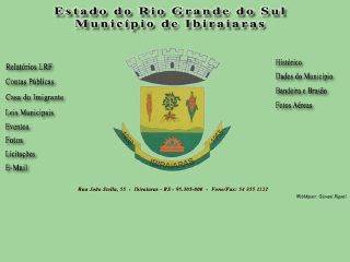 Thumbnail do site Prefeitura Municipal de Ibiraiaras