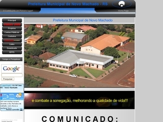 Thumbnail do site Prefeitura Municipal de Novo Machado
