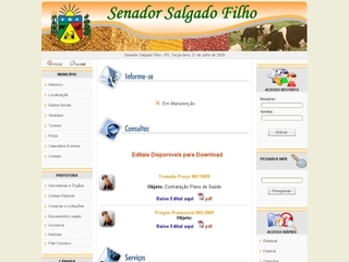 Thumbnail do site Prefeitura Municipal de Senador Salgado Filho