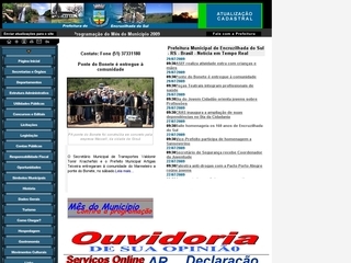 Thumbnail do site Prefeitura Municipal de Encruzilhada do Sul