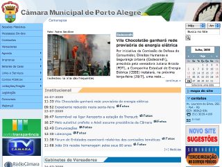 Thumbnail do site Cmara Municipal de Porto Alegre