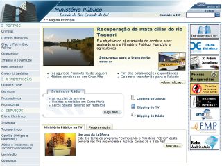 Thumbnail do site Ministério Público - RS