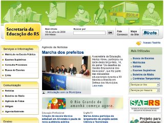 Thumbnail do site Secretaria de Educação do Estado do Rio Grande do Sul