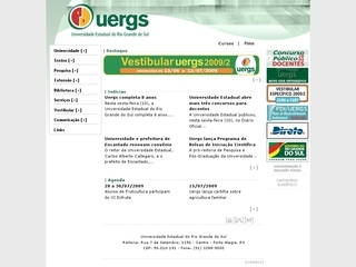 Thumbnail do site UERGS - Universidade Estadual do Rio Grande do Sul