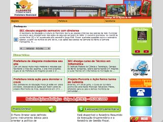 Thumbnail do site Prefeitura Municipal de Alegrete