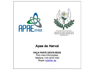 Thumbnail do site Portal APAE de Herval