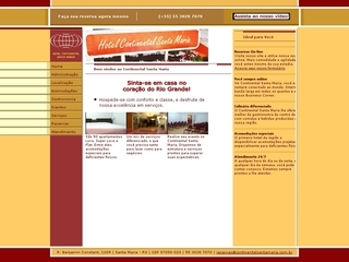 Thumbnail do site Hotel Continental Santa Maria