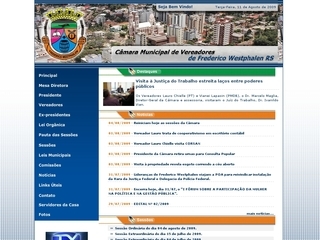 Thumbnail do site Camara Municipal de Vereadores de Frederico Westphalen