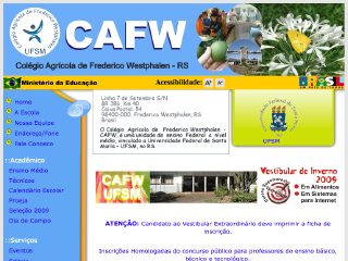 Thumbnail do site CAFW - Colgio Agrcola de Frederico Westphalen