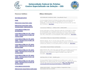 Thumbnail do site CES - Centro Especializado em Seleo