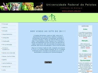 Thumbnail do site IB - Instituto de Biologia - UFPel