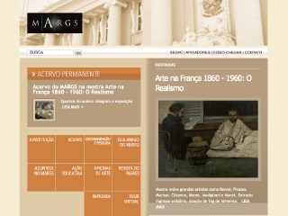 Thumbnail do site MARGS - Museu de Arte do Rio Grande do Sul Ado Malagoli