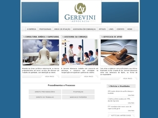 Thumbnail do site Gerevini Consultoria