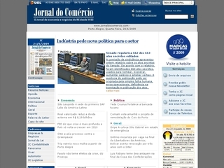 Thumbnail do site Jornal do Comércio