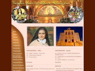 Thumbnail do site Parquia Santa Teresinha do Menino Jesus