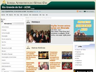 Thumbnail do site Associao Sul Rio-grandense da Igreja Adventista do Stimo Dia