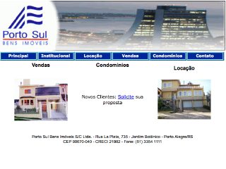 Thumbnail do site Porto Sul Imveis