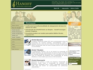 Thumbnail do site Hanoff Advogados Associados