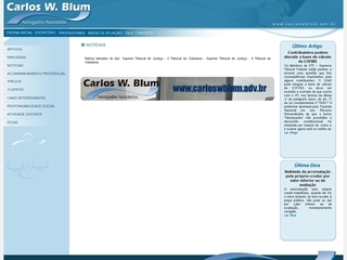 Thumbnail do site Carlos W. Blum - Advogados Associados