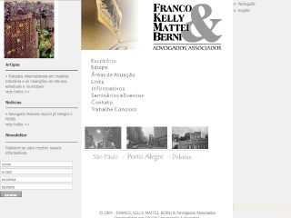 Thumbnail do site Franco, Kelly, Mattei & Advogados Associados