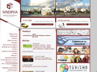 Thumbnail do site SINDPOA - Sindicato da Hotelaria e Gastronomia de Porto Alegre