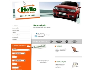 Thumbnail do site Hello Rent a Car