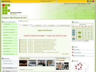 Thumbnail do site Centro Federal de Educao Tecnolgica de So Vicente do Sul