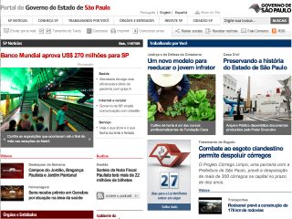 Thumbnail do site Governo do Estado de São Paulo