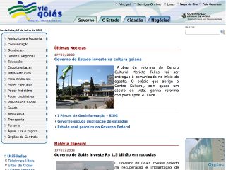 Thumbnail do site Governo do Estado de Goiás