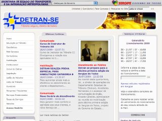 Thumbnail do site DETRAN - Sergipe