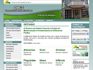 Thumbnail do site Defensoria Pública do Estado do Acre