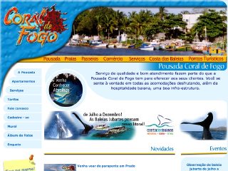Thumbnail do site Pousada Coral de Fogo