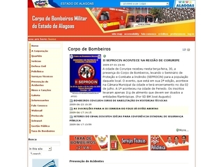 Thumbnail do site Corpo de Bombeiros Militar de Alagoas
