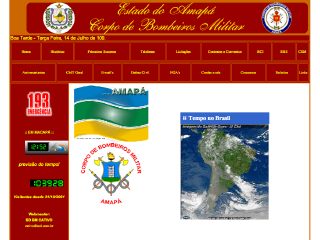 Thumbnail do site Corpo de Bombeiros Militar do Amapá